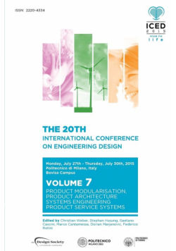 Proceedings of the 20th International Conference on Engineering Design (ICED 15) Volume 7