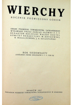 Wierch Rok Siedemnasty 1947 r.