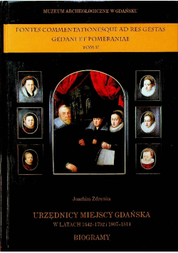 Urzędnicy miejscy Gdańska tom II