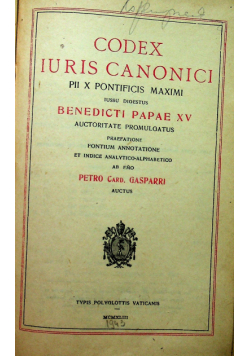 Codex Iuris Canonici 1943 r.