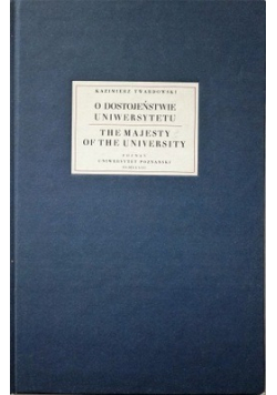 O dostojeństwie Uniwersytetu reprint z 1933 r