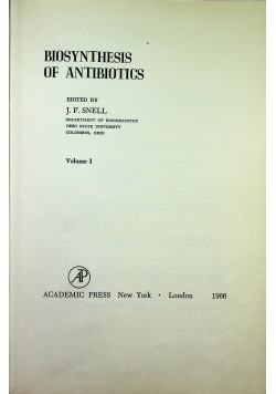 Biosynthesis of antibiotics