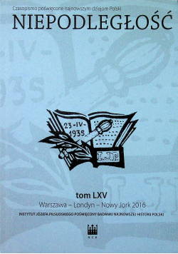 Niepodległość tom LXV