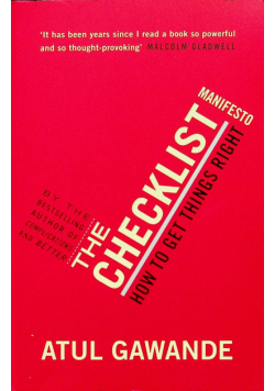 The Checklist Manifesto