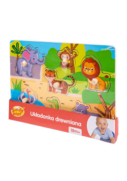 Układanka drewniana Zoo uchwyty