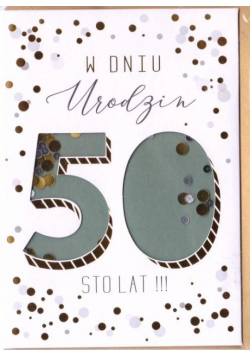 Karnet Urodziny 50 Gift-25