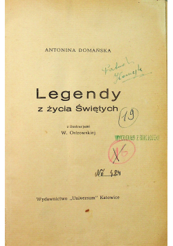 Legendy z życia świętych 1917 r.