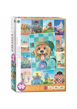 Puzzle 500 Psie życie XXL