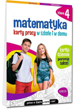 Matematyka SP 4 Karty pracy w szkole i w domu