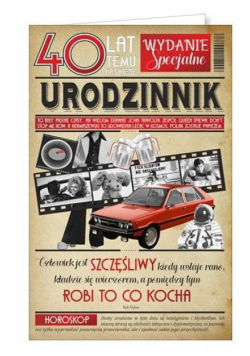 Kartka okolicznościowa Urodziny 40 U46