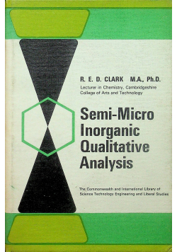 Semi Micro Inorganic Qualitative Analysis