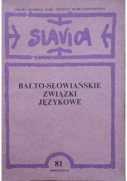 Bałto słowiańskie związki językowe