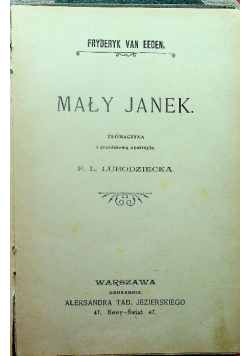 Mały Janek 1904r