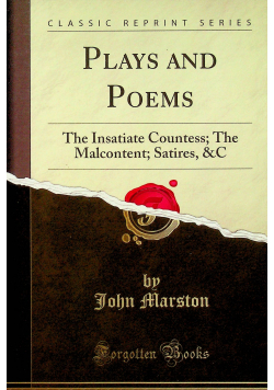 Plays and Poems reprint z 1820 r