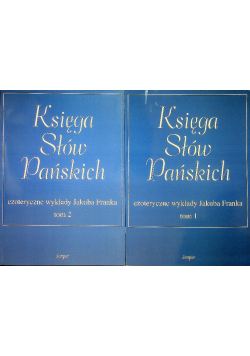 Księga Słów Pańskich Tom 1 i 2