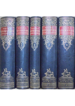 Wielka literatura powszechna 4 tomy reprint z ok 1933 r