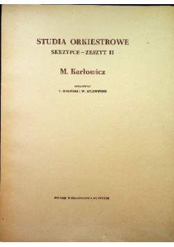 Studia Orkiestrowe Skrzypce Zeszyt II