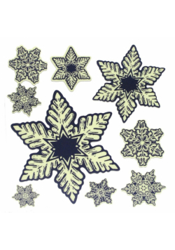 Śnieżynki świecące w ciemności
