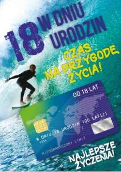 Karnet Urodziny Osiemnastka Gift-M-130