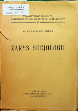 Zarys socjologii 1948r