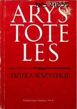 Arystoteles dzieła wszystkie tom VII
