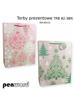 Torebka prezentowa BN 40x30x12cm MIX