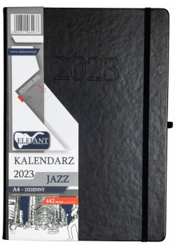 Kalendarz 2023 A4 Jazz dzienny czarny