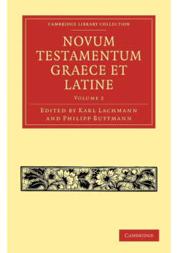 Novum Testamentum Graece Et Latine