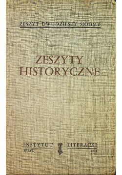 Zeszyty historyczne 27