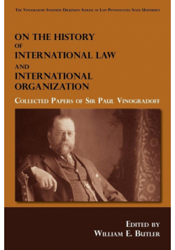 On the History of International Law and International Organization