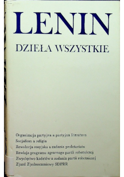 Lenin Dzieła Wszystkie tom 19