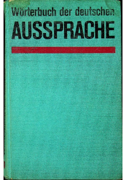 Worterbuch der deutschen Aussprache