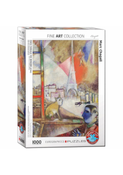 Puzzle 1000 Paryż przez okno, Matc Chagall