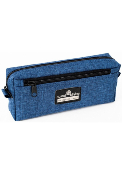 Piórnik etui z 2 zamkami błyskawicznymi Denim 2