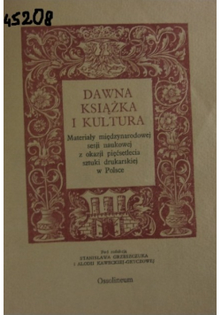 Dawno Książka i kultura