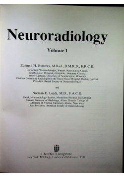 Nauroradiology volume 1