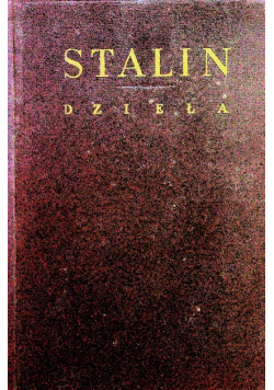 Stalin Dzieła Tom 3