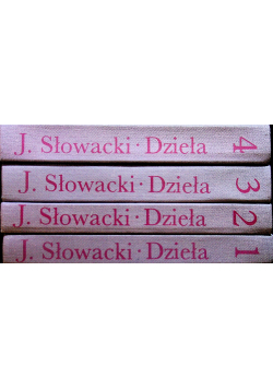 Słowacki Dzieła wybrane tom 1 do 4