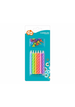 Świeczki urodzinowe 8cm 12szt