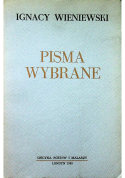 Wieniewski pisma wybrane