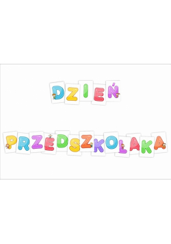 Litery dekoracyjne A4 - Dzień Przedszkolaka 18el