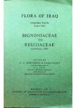 Flora of Iraq tom 4