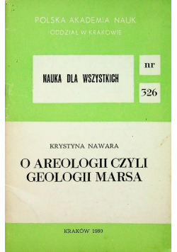 O archeologii czyli geologii marsa