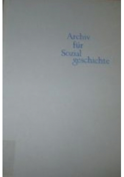 Archiv fur Sozial Geschichte