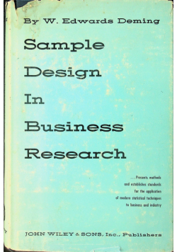 Sample design in business research