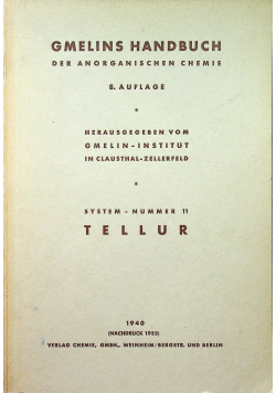Gmelins Handbuch system nummer 11