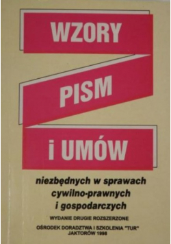 Wzory pism i umów