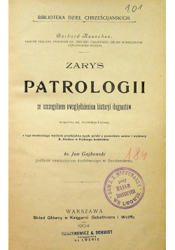 Zarys Patrologii 1904 r