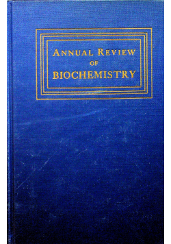 Annual review of biochemistry