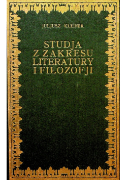Studja z zakresu literatury i filozofji 1925 r.